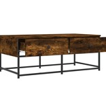 VidaXL Salontafel 100x51x40 cm bewerkt hout gerookt eikenkleurig