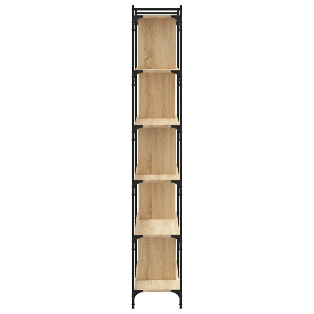 VidaXL Boekenkast 6-laags 76x32x192 cm bewerkt hout sonoma eikenkleur