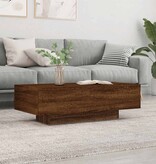VidaXL Salontafel 100x49,5x31 cm bewerkt hout bruin eikenkleur