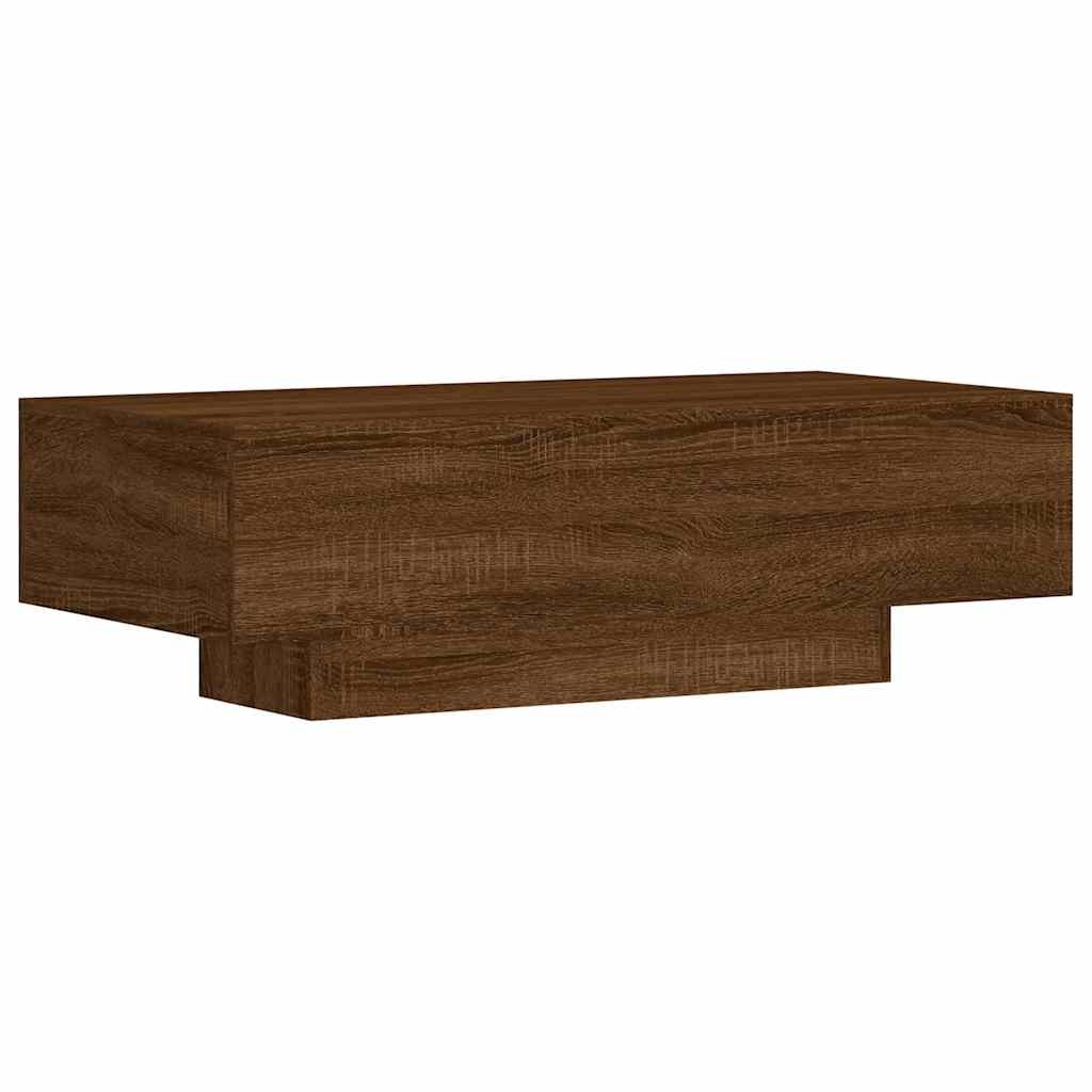 VidaXL Salontafel 100x49,5x31 cm bewerkt hout bruin eikenkleur