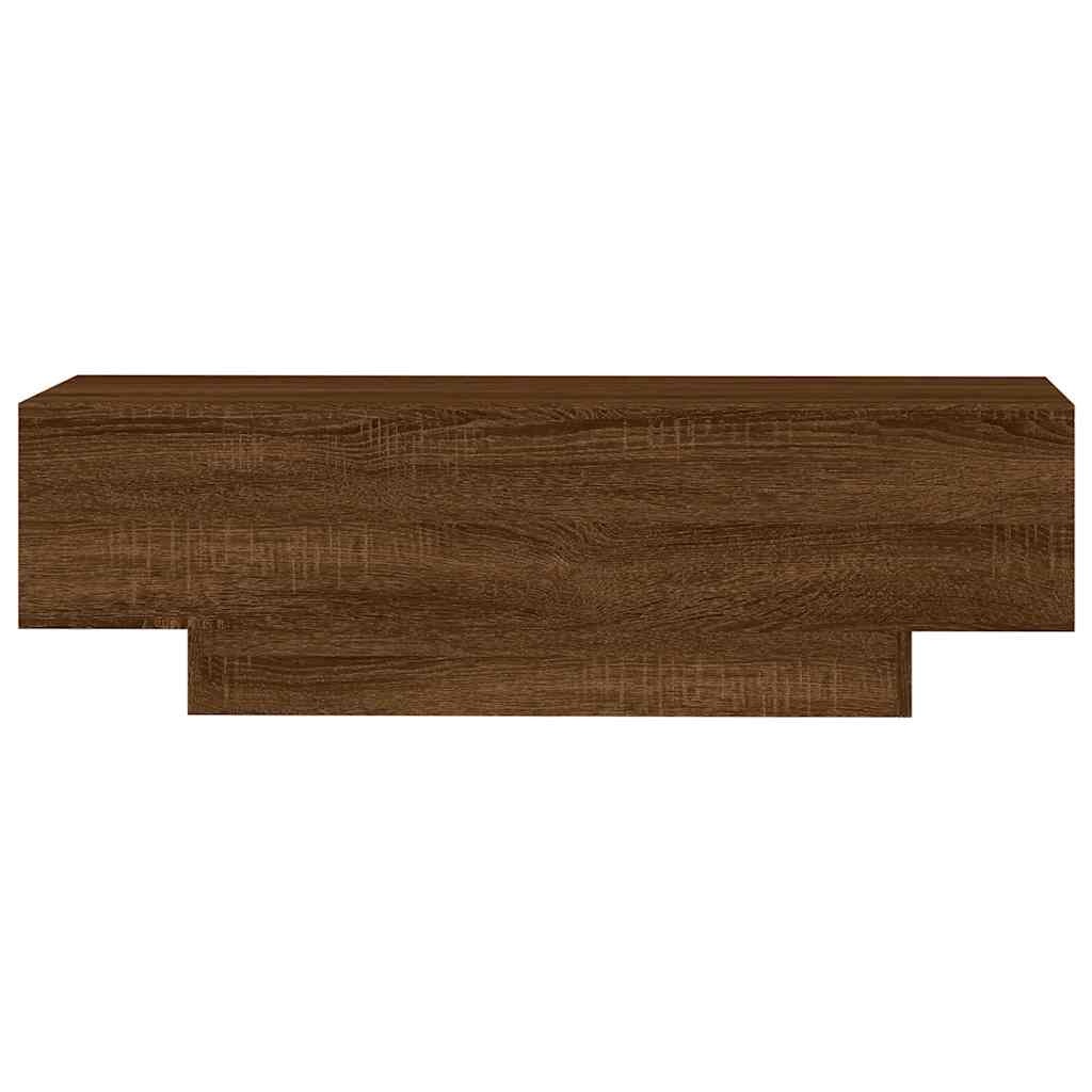 VidaXL Salontafel 100x49,5x31 cm bewerkt hout bruin eikenkleur