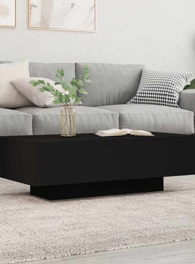 VidaXL Salontafel 100x49,5x31 cm bewerkt hout zwart
