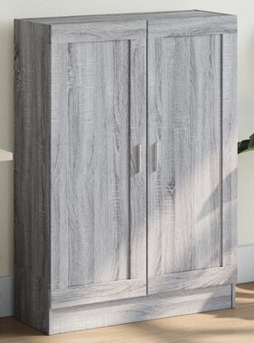VidaXL Boekenkast 82,5x30,5x115 cm bewerkt hout grijs sonoma eiken