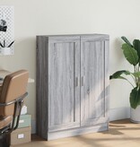 VidaXL Boekenkast 82,5x30,5x115 cm bewerkt hout grijs sonoma eiken