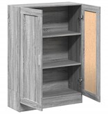 VidaXL Boekenkast 82,5x30,5x115 cm bewerkt hout grijs sonoma eiken