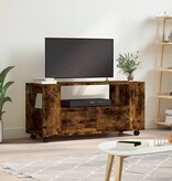 VidaXL Tv-meubel 102x34,5x43 cm bewerkt hout gerookt eikenkleurig