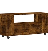 VidaXL Tv-meubel 102x34,5x43 cm bewerkt hout gerookt eikenkleurig