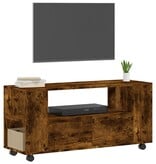 VidaXL Tv-meubel 102x34,5x43 cm bewerkt hout gerookt eikenkleurig