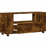 VidaXL Tv-meubel 102x34,5x43 cm bewerkt hout gerookt eikenkleurig