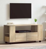 VidaXL Tv-meubel 102x34,5x43 cm bewerkt hout sonoma eikenkleurig