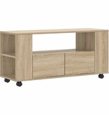VidaXL Tv-meubel 102x34,5x43 cm bewerkt hout sonoma eikenkleurig