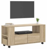 VidaXL Tv-meubel 102x34,5x43 cm bewerkt hout sonoma eikenkleurig