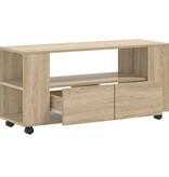VidaXL Tv-meubel 102x34,5x43 cm bewerkt hout sonoma eikenkleurig