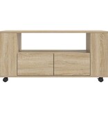 VidaXL Tv-meubel 102x34,5x43 cm bewerkt hout sonoma eikenkleurig