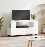 VidaXL Tv-meubel 102x34,5x43 cm bewerkt hout wit