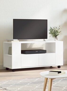 VidaXL Tv-meubel 102x34,5x43 cm bewerkt hout wit
