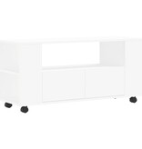 VidaXL Tv-meubel 102x34,5x43 cm bewerkt hout wit