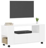 VidaXL Tv-meubel 102x34,5x43 cm bewerkt hout wit