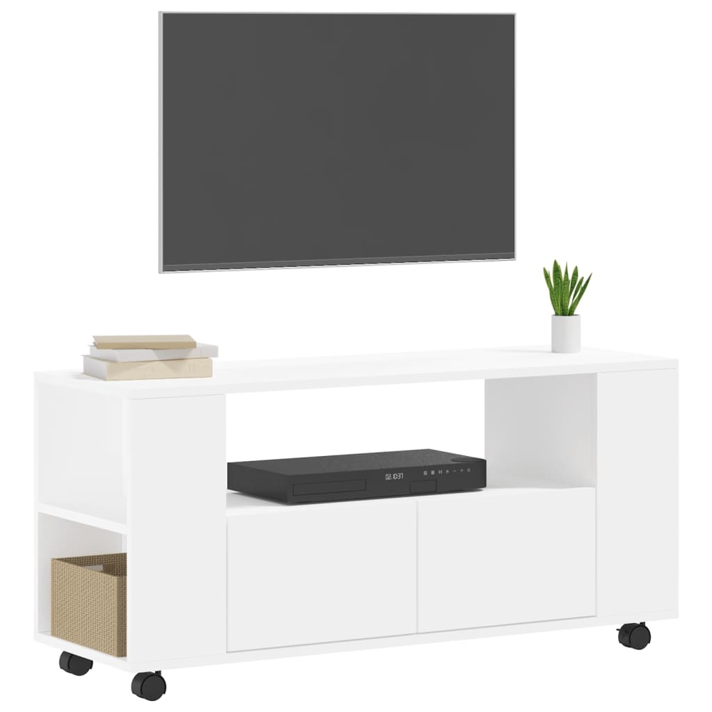 VidaXL Tv-meubel 102x34,5x43 cm bewerkt hout wit