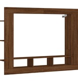 VidaXL Tv-meubel 152x22x113 cm bewerkt hout bruin eikenkleur