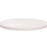 VidaXL Tafelblad rond Ø60x3 cm massief grenenhout wit