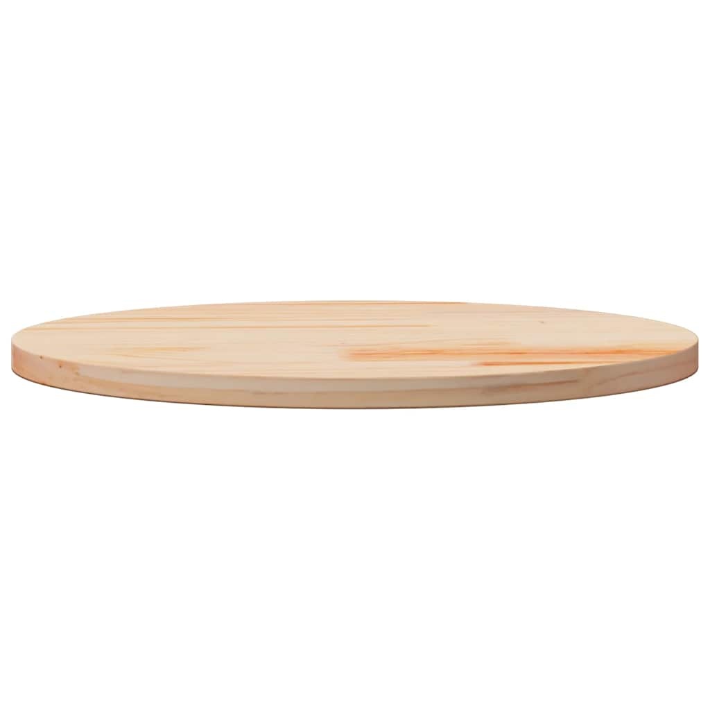 VidaXL Tafelblad rond Ø60x3 cm massief grenenhout