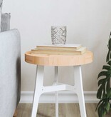 VidaXL Tafelblad rond Ø30x3 cm massief grenenhout