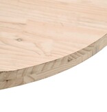 VidaXL Tafelblad rond Ø30x3 cm massief grenenhout