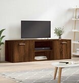 VidaXL Tv-meubel 120x34x37 cm bewerkt hout bruin eikenkleur
