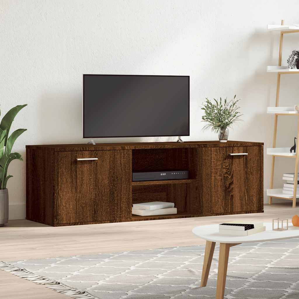 VidaXL Tv-meubel 120x34x37 cm bewerkt hout bruin eikenkleur