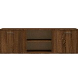 VidaXL Tv-meubel 120x34x37 cm bewerkt hout bruin eikenkleur