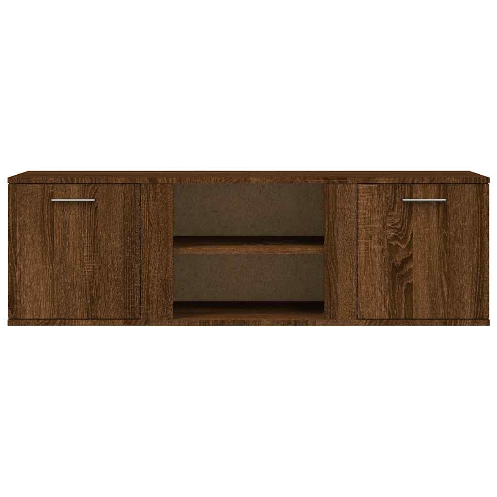 VidaXL Tv-meubel 120x34x37 cm bewerkt hout bruin eikenkleur