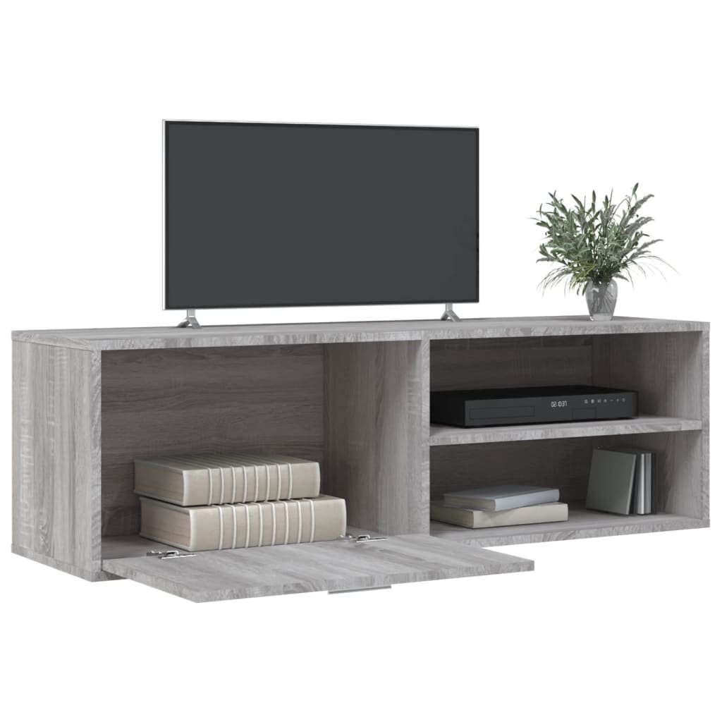 VidaXL Tv-meubel 120x34x37 cm bewerkt hout grijs sonoma eikenkleurig