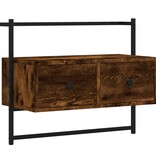 VidaXL Tv-meubel wandgemonteerd 60,5x30x51 cm hout gerookt eikenkleur