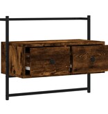 VidaXL Tv-meubel wandgemonteerd 60,5x30x51 cm hout gerookt eikenkleur