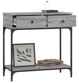 VidaXL Wandtafel 75x34,5x75 cm bewerkt hout grijs sonoma eikenkleurig