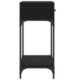 VidaXL Wandtafel 75x34,5x75 cm bewerkt hout zwart