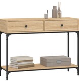 VidaXL Wandtafel 100x34,5x75 cm bewerkt hout sonoma eikenkleurig