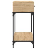 VidaXL Wandtafel 100x34,5x75 cm bewerkt hout sonoma eikenkleurig