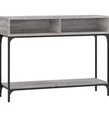 VidaXL Wandtafel 100x30,5x75 cm bewerkt hout grijs sonoma eikenkleurig