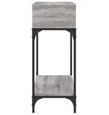 VidaXL Wandtafel 100x30,5x75 cm bewerkt hout grijs sonoma eikenkleurig