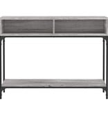 VidaXL Wandtafel 100x30,5x75 cm bewerkt hout grijs sonoma eikenkleurig