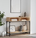 VidaXL Wandtafel 100x30,5x75 cm bewerkt hout sonoma eikenkleurig