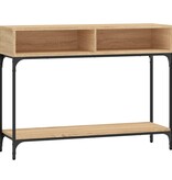 VidaXL Wandtafel 100x30,5x75 cm bewerkt hout sonoma eikenkleurig