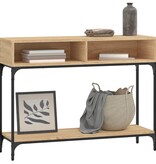 VidaXL Wandtafel 100x30,5x75 cm bewerkt hout sonoma eikenkleurig