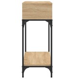 VidaXL Wandtafel 100x30,5x75 cm bewerkt hout sonoma eikenkleurig