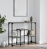 VidaXL Wandtafel 89,5x28x76 cm bewerkt hout grijs sonoma eikenkleurig