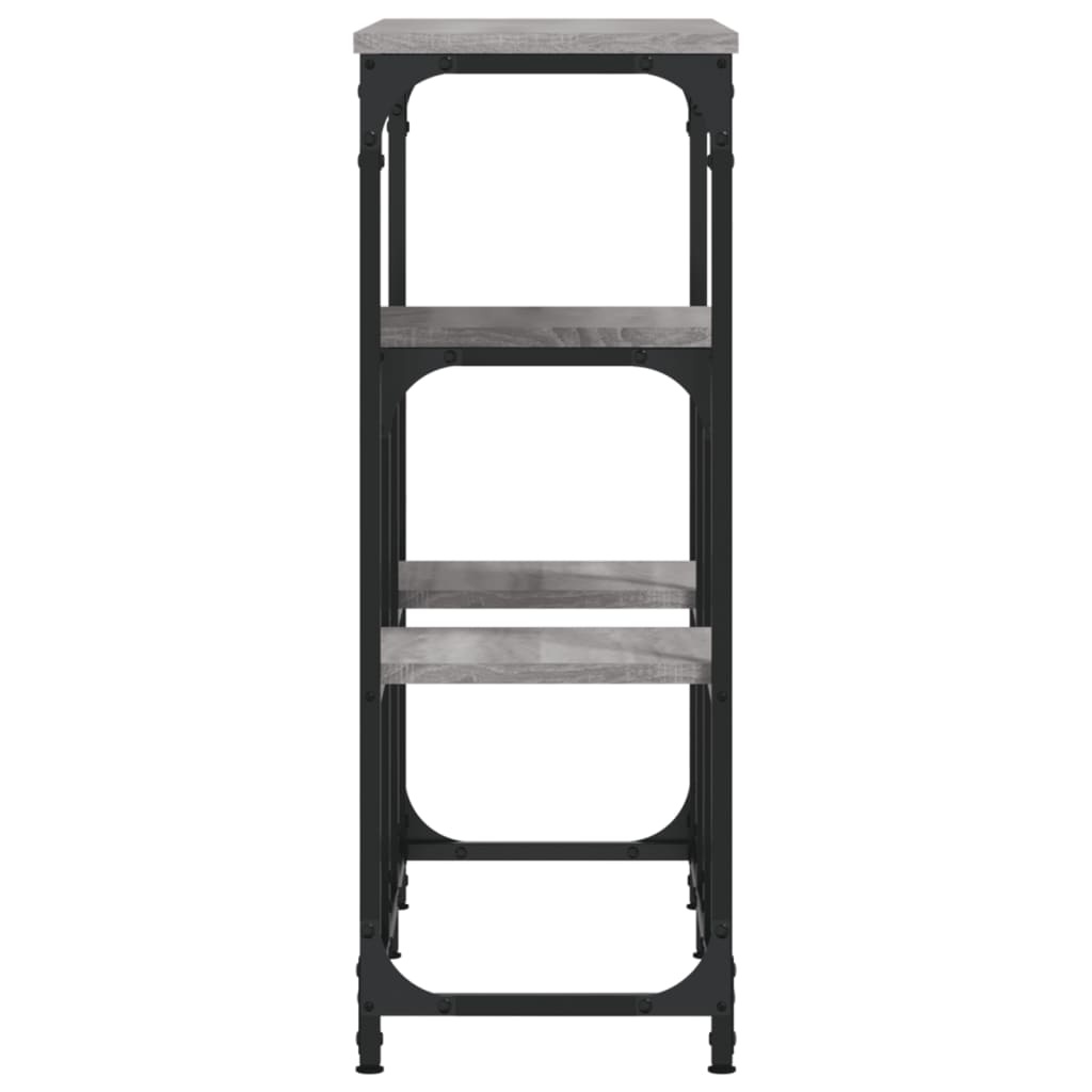 VidaXL Wandtafel 89,5x28x76 cm bewerkt hout grijs sonoma eikenkleurig