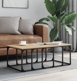 VidaXL Salontafel 100x50x35,5 cm bewerkt hout sonoma eikenkleurig