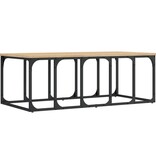 VidaXL Salontafel 100x50x35,5 cm bewerkt hout sonoma eikenkleurig